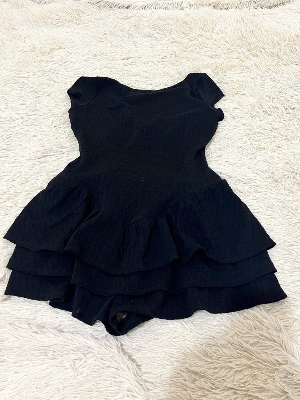 Urban Outfitters Black Tiered Mini Dress